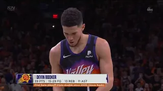 Devin Booker gets Loudest MVP Chants As Drops 40 Points in Game 1 Victory !
