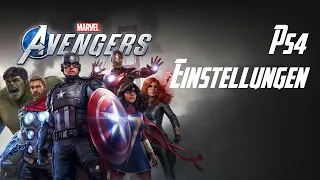PS4 Einstellungen - Marvel's Avengers