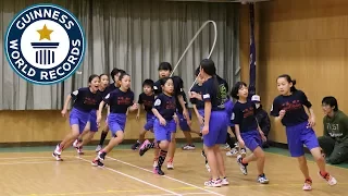 Incredible team skipping challenge - Guinness World Records