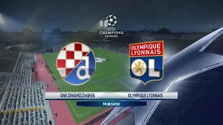 Dinamo Zagreb - Olympique Lyonnais [PES 2017] | UEFA C1 League (5e Journée - Groupe H) | CPU Vs CPU