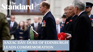 Anzac Day: Duke of Edinburgh leads commemoration of Australia and New Zealand’s war dead