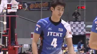 Matey Kaziyski 6 aces in 7 serves