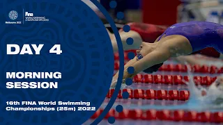 LIVE | FINA World Swimming Championships (25m) 2022 | Melbourne | Day 4 | Morning Session
