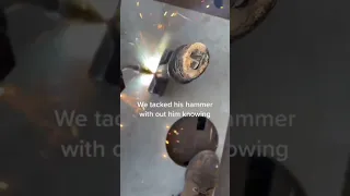 Someone summon Thor for this one. Repost from @johnnycash_1904(TikTok) #shorts #welding #welder