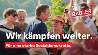 Wir kämpfen weiter. Für eine starke Sozialdemokratie.