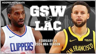 Golden State Warriors vs LA Clippers Full Game Highlights | Feb 14 | 2024 NBA Season