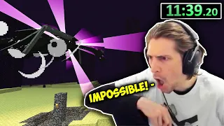 XQC reacts to *NEW* MINECRAFT SPEEDRUN WORLD RECORD [11:53]