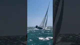 Extreme sailing with a mini Sailing boat😬😬