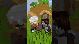 Why does Pillager attack Villagers - Monster School Minecraft Animation