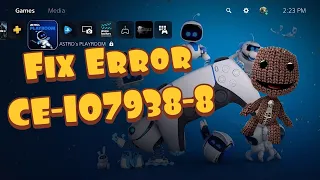 How To Fix PS5 Error CE-107938-8 - Game Update Won't Download