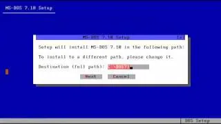 MS-DOS 7.1 Install