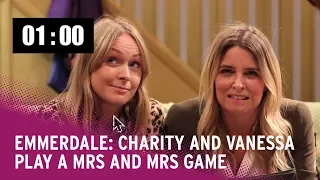 Emma Atkins (Charity) and Michelle Hardwick (Vanessa) Play Mrs & Mrs | Emmerdale