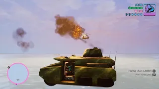 GTA: Vice City – Tank vs. Helicopter Battle at Sea