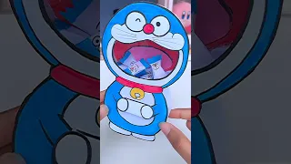 Doraemon candy dispenser 🐱🍬 #shorts #tonniartandcraft #youtubeshorts #love #art #craft