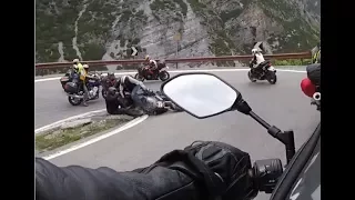 41° Motoraduno Passo dello Stelvio 2017 - Crash Kawasaki versys CBR 600