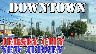 Jersey City - New Jersey - 4K Downtown Drive