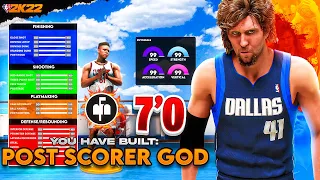 The BEST POST SCORER Build on NBA 2K22! OverPOWERED Best Build 2K22! Best Badges + Post Hook