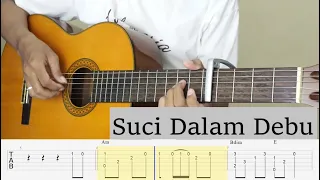 SUCI DALAM DEBU - Iklim - Fingerstyle Guitar Tutorial + Tab + Chord + Lirik