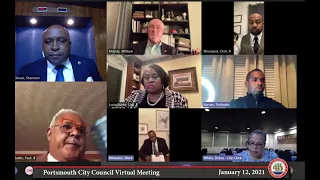 City Council Virtual Meeting January 12, 2021 Portsmouth Virginia