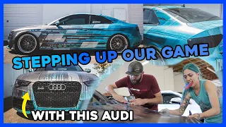 Naudi Audi Levels Up! Audi RS5 Custom Graphics Wrap