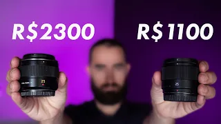 Comparação LENTE LEICA 25mm f1.4 VS LUMIX 25mm f1.7  | Vale a pena? | Qual é a melhor PANASONIC MFT