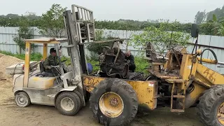 Master Of A Mechanic Restore KOMATSU Wheel Loader Like new // Restore KOMATSU Engine