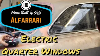Custom power rear quarter window  - Ferrari engined Alfa 105 Alfarrari build part 98