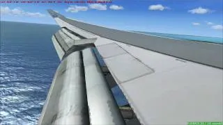FSX PMDG KLM 747 Landing @ St. Martin / Sint Maarten TNCM (Multi-Angle)