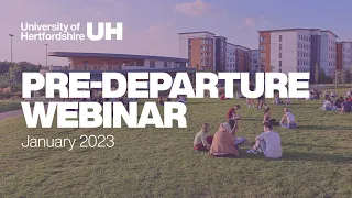 Pre-departure Webinar - January 2023