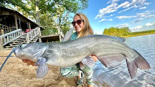 How to Catch CATFISH (Fishing in the Neighbor's POND!)