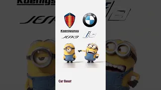 Koenigsegg Jesko Vs BMW i8 minions style funny#status #funny #tiktok #foryou #trending #asmr #car