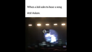 When a kid asks to hear a song | Atif Aslam's reaction #atifaslam #concert #tajdareharam