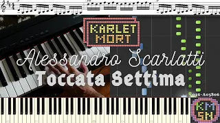 Alessandro Scarlatti - Toccata Settima in D Major on Synthesia [MIDI + Sheet Music]