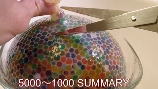 オービーズ5000〜1000個で風船スクイーズ作ってみた 5000〜1000 Orbeez Balloon Experiment