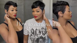 How To: Achieve this short style at home (By Yourself)