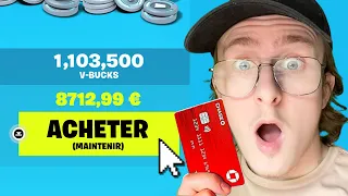 J'ai acheté 1,000,000 V-Bucks (Record du Monde)