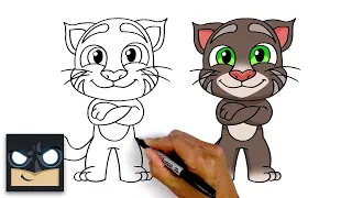 How To Draw Talking Tom | Step By Step Tutorial