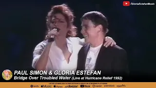 Paul Simon & Gloria Estefan • Bridge Over Troubled Water (Live at Hurricane Relief 1992)