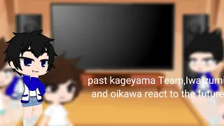 past kageyama Team, Iwaizumi and oikawa react to the future 1/1