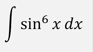 Integral of sin^6(x) dx