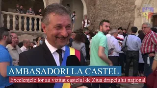 5 ambasadori în vizită la Castelul Corvinilor de Ziua Drapelului Național