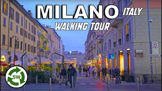 Milan, Italy 4K - Walking around Famous tourist spot (2022)