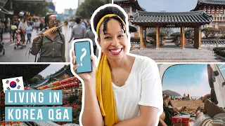 LIVING IN KOREA Q&A // Settling down here? Being black? Is Korea safe? Things I struggle w/ ? + more