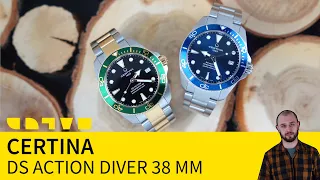 Certina Aqua DS Action Diver 38 мм – еще одно подтверждение тренда на уменьшение корпусов