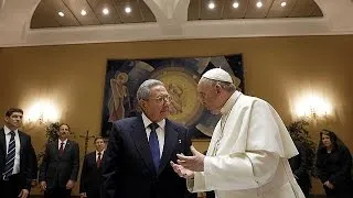 Privataudienz im Vatikan: Castro dankt Papst für Vermittlung mit USA