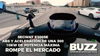 Moto eléctrica que rompe el mercado: 116km/h Segway E300SE 10kw de potencia máxima ABS 3 baterías.