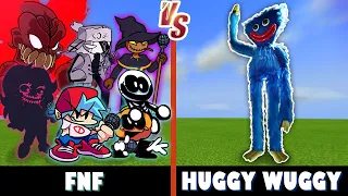 Friday Night Funkin' vs. Huggy Wuggy (Poppy's Playtime) | Minecraft (WHO'S SCARIER!)