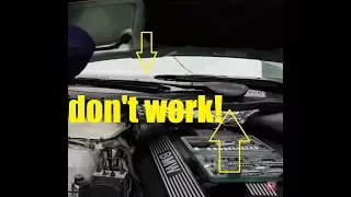 How to fix BMW windscreen wipers not working problem