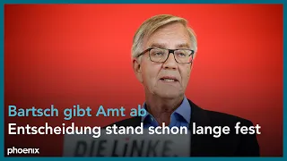 Die Linke: Statement von Fraktionschef Dietmar Bartsch zu seinem Rückzug am 16.08.23