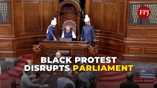 'Black Protest' Erupts Parliament Over Hindenburg Report & Rahul Gandhi Disqualification